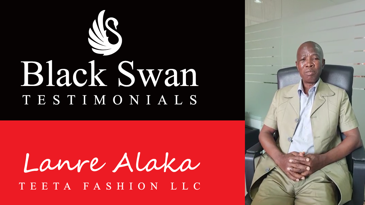Black Swan Business Setup Testimonial by Lanre Alaka from Teeta Fashion LLC