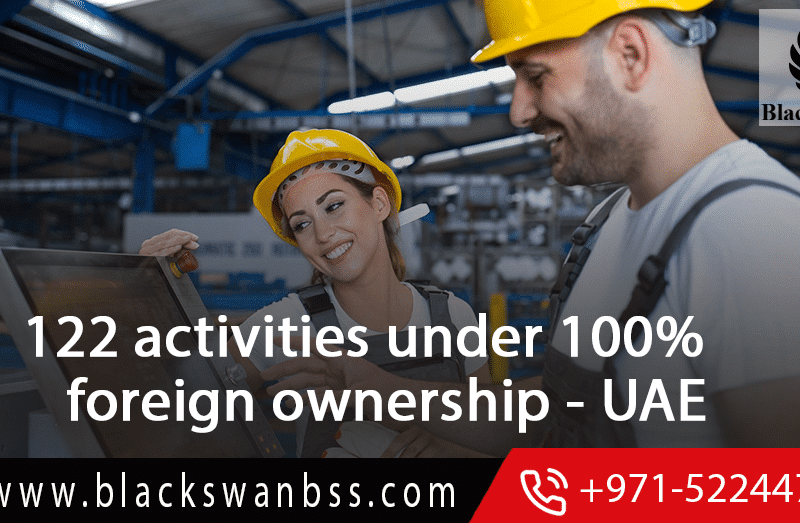 122 categories for 100 % ownership in the UAE mainland under FDI Law